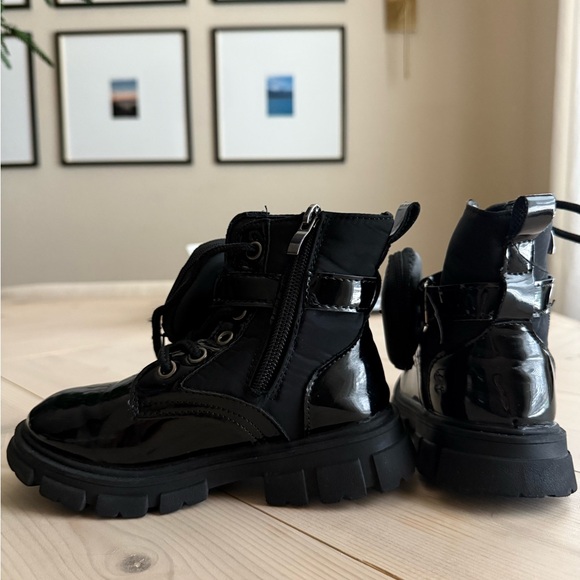 Black Combat & Moto Boots - Picture 4 of 4